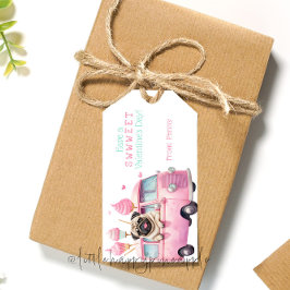 Etiqueta de regalo de el día de San Valentín dulce