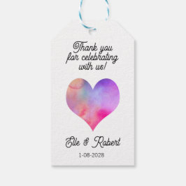 Etiqueta de regalo de favor