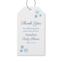 Etiqueta de regalo de favor de baby shower de estr