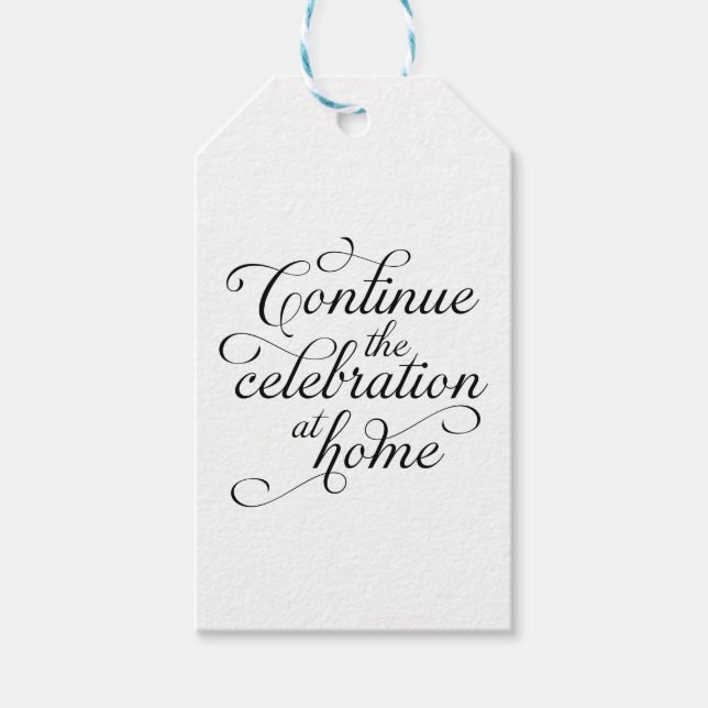 etiqueta de regalo de favor de boda (Anverso)