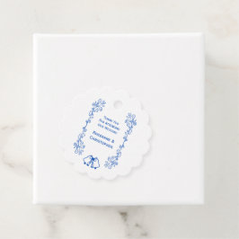 Etiqueta de regalo de favor de boda Campanas Zafir