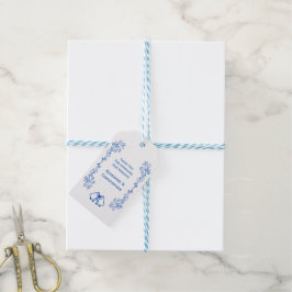 Etiqueta de regalo de favor de boda Campanas Zafir