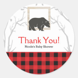 Etiqueta de regalo de fiesta de baby shower de cua