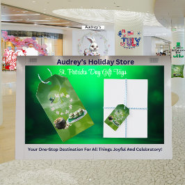 Etiqueta de regalo de Fiesta de San Patricio