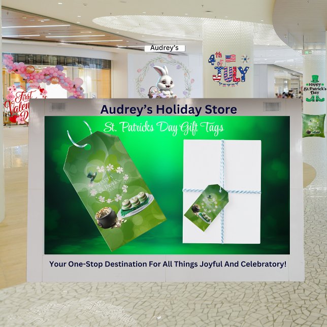 Etiqueta de regalo de Fiesta de San Patricio (Subido por el creador)