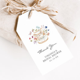 Etiqueta de regalo de Fiesta de té