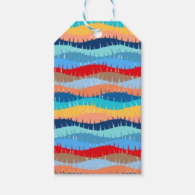 Etiqueta de regalo de fiesta Streamers (Anverso)