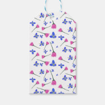 Etiqueta de regalo de flores recién cortadas