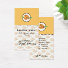 Etiqueta de regalo de flores silvestres caseras de