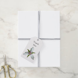 Etiqueta de regalo de flores silvestres de trilliu