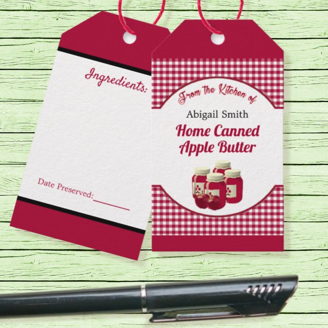Etiqueta de regalo de fruta de Apple cocida con co (Subido por el creador)