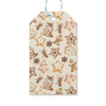 Etiqueta de regalo de galletas de Navidad