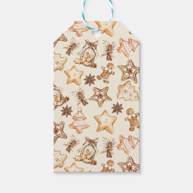 Etiqueta de regalo de galletas de Navidad (Anverso)