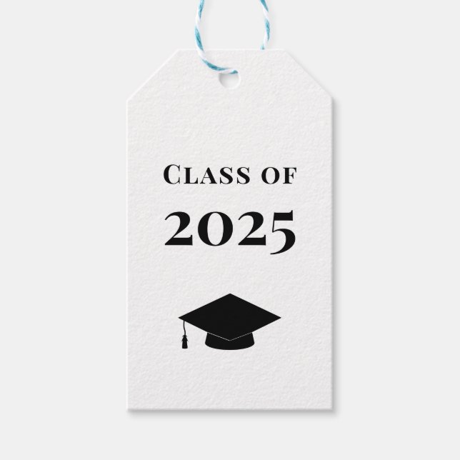 Etiqueta de regalo de graduación, clase de etiquet (Anverso)