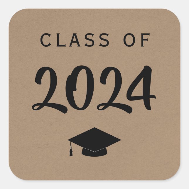 Etiqueta de regalo de graduación, clase de Pegatin (Anverso)