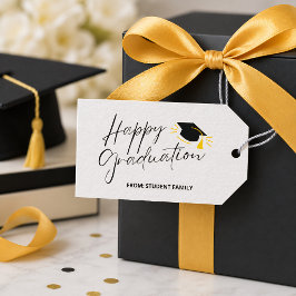Etiqueta de regalo de graduación personalizable ne