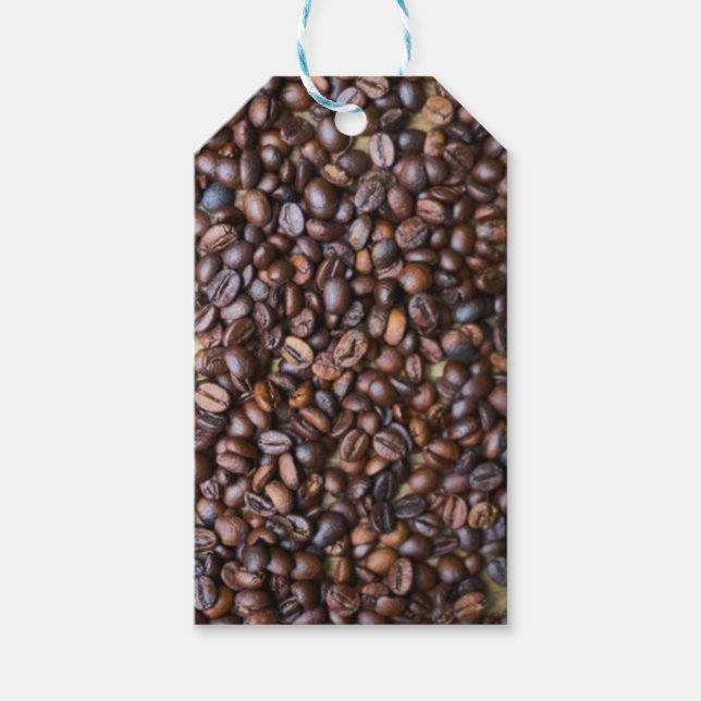 Etiqueta de regalo de grano de café (Anverso)