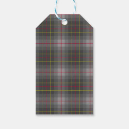 Etiqueta de regalo de Gray Tartan