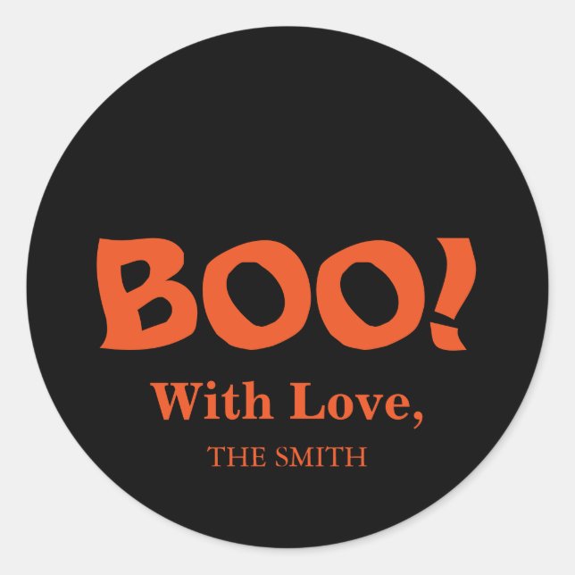 Etiqueta de regalo de Halloween (Anverso)