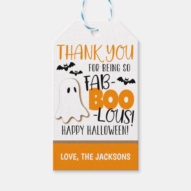 Etiqueta de regalo de Halloween (Anverso)