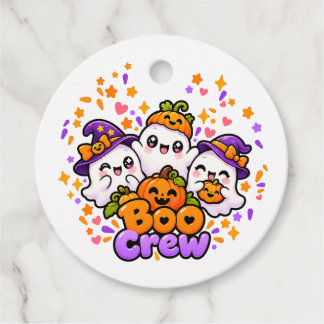 Etiqueta de regalo de Halloween de Boo Crew