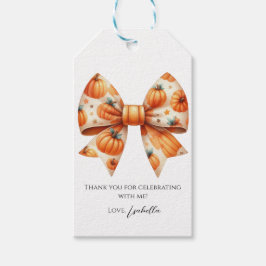 Etiqueta de regalo de Halloween para pequeña calab