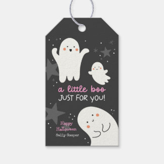 Etiqueta de regalo de Halloween 'Un pequeño boo so