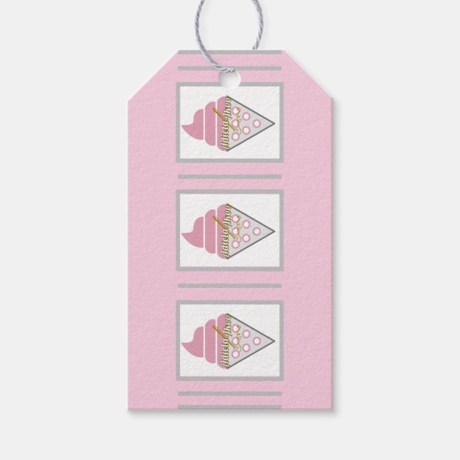 Etiqueta de regalo de helado irresistible por Adie (Anverso)