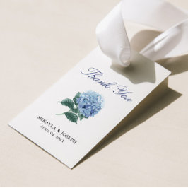 Etiqueta de regalo de Hidrangea Azul SINI