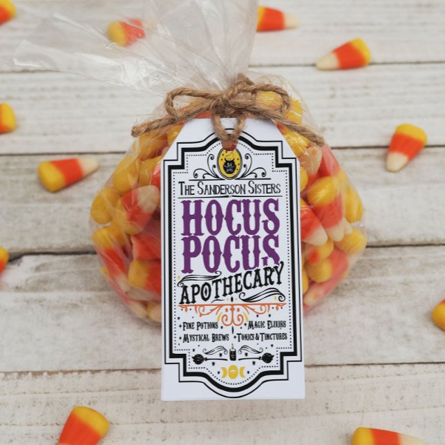 Etiqueta de regalo de Hocus Pocus Halloween (Subido por el creador)