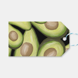 Etiqueta de regalo de impresión de "Aguacate"