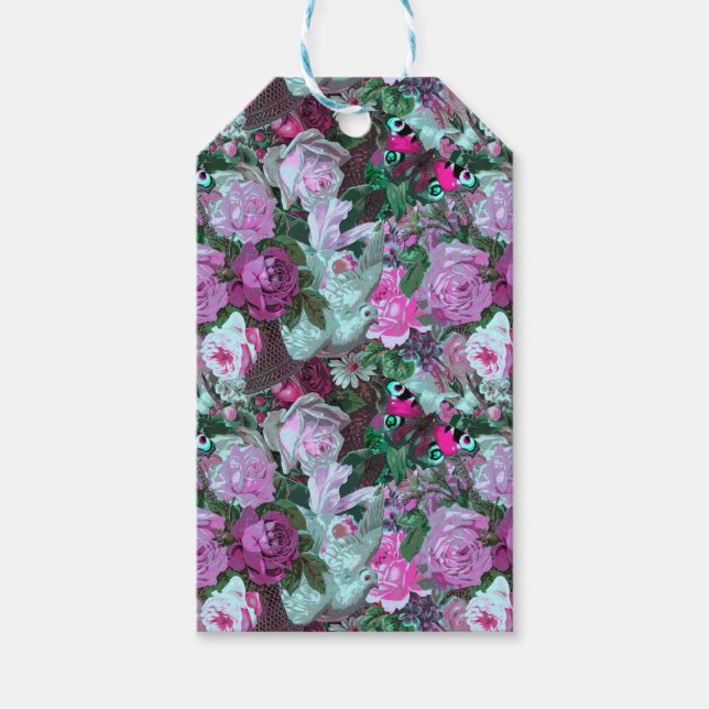 Etiqueta de regalo de jardín de época (Anverso)