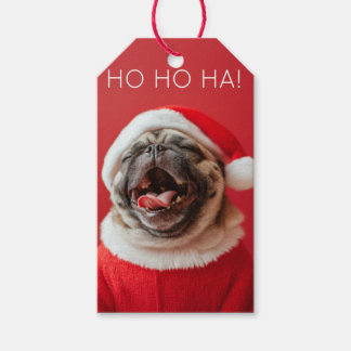Etiqueta de regalo de Jolly Pug