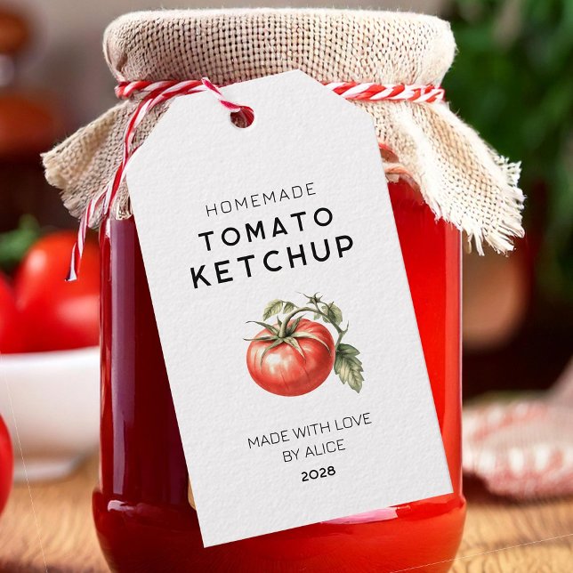 Etiqueta de regalo de Ketchup de tomate casero (Subido por el creador)