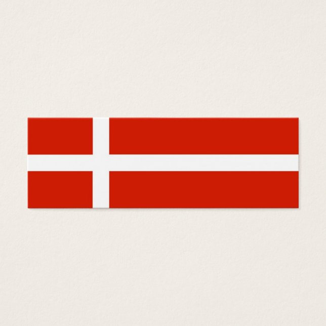 Etiqueta de regalo de la bandera danesa (Frente)