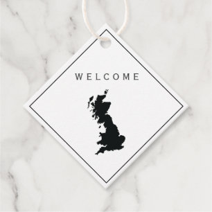 Etiqueta de regalo de la bolsa de bienvenida de Gr