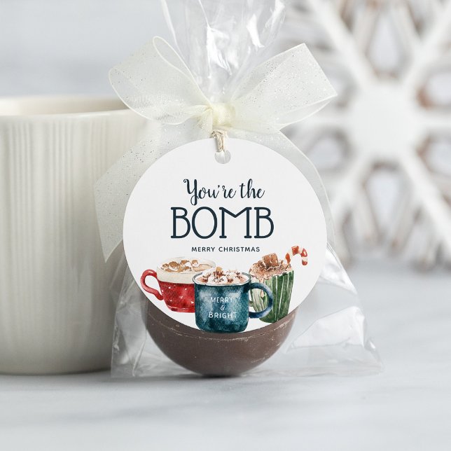 Etiqueta de regalo de la bomba de chocolate calien (Subido por el creador)
