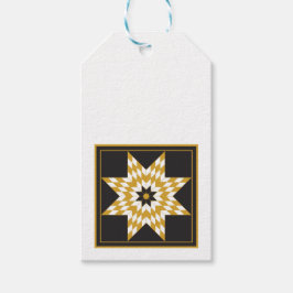 Etiqueta de regalo de la celebración de la estrell