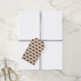 Etiqueta de regalo de la corbata superior