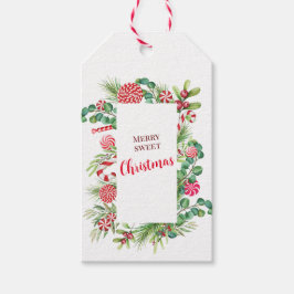 Etiqueta de regalo de la elegancia de la menta