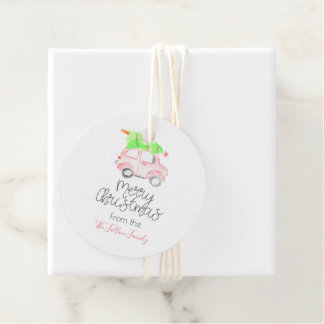 Etiqueta de regalo de la etiqueta de regalo de vac