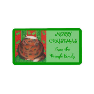 Etiqueta de regalo "de la familia" de navidades Pu