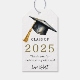 Etiqueta de regalo de la promoción de graduación d