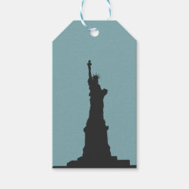 Etiqueta de regalo de Lady Liberty