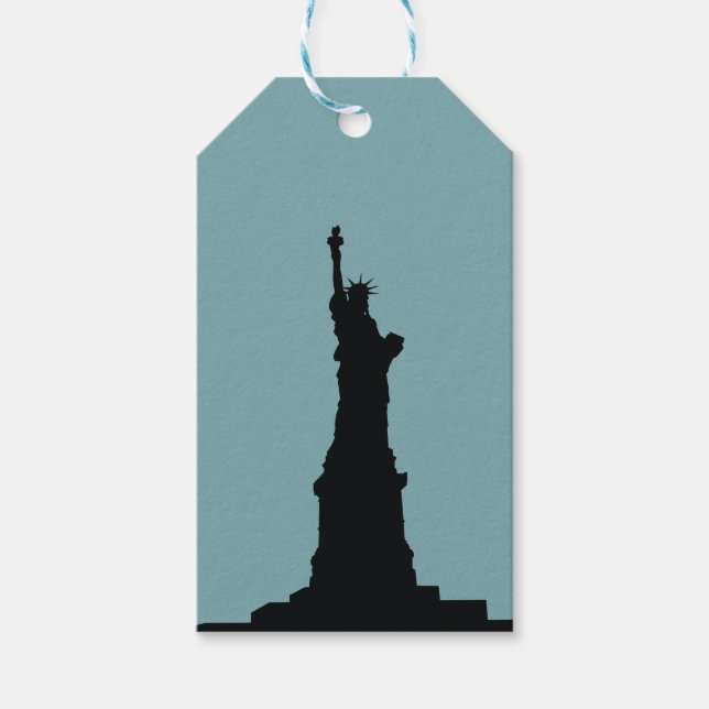 Etiqueta de regalo de Lady Liberty (Anverso)