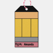Etiqueta de regalo de lápiz personalizada para mae