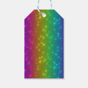 Etiqueta de regalo de las escobas de arco iris bri