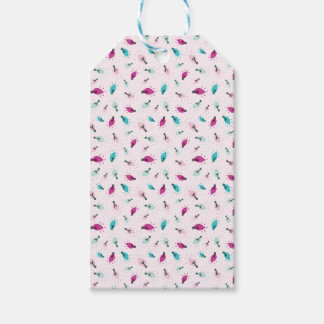 Etiqueta de regalo de las luces Twinkle rosadas