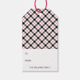 Etiqueta de regalo de las vacaciones de los Navida