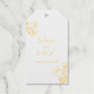 Etiqueta de regalo de lazo para el cabello o scrun